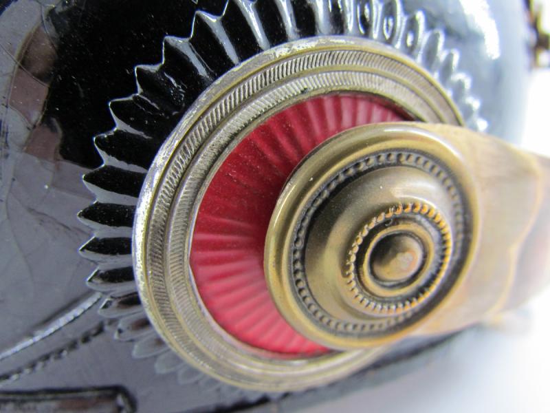 German officers spike helmet ( Pickelhaube ) Artillery Franco-Prussian war