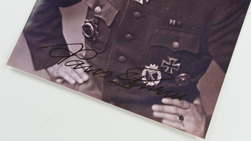 Signature of Wehrmacht Heer KC Recipient 'Hans Sturm'