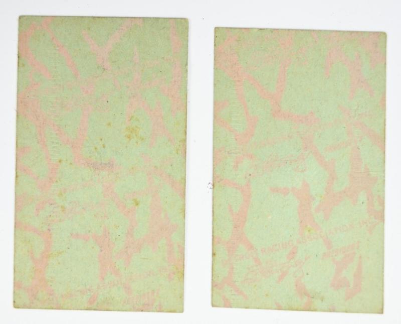 US WW2 Era Gambling Tickets 1944