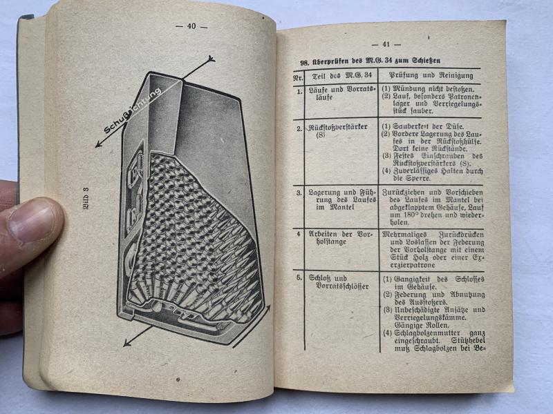 WH (Heer) Pocket size Training Instruction Booklet