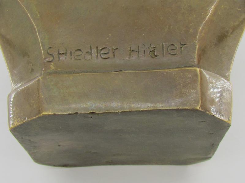 Brass Material Bust of Adolf Hitler