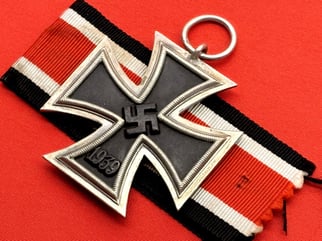AUTHENTIC WWII IRON CROSS 2ND CLASS RING STAMPED...