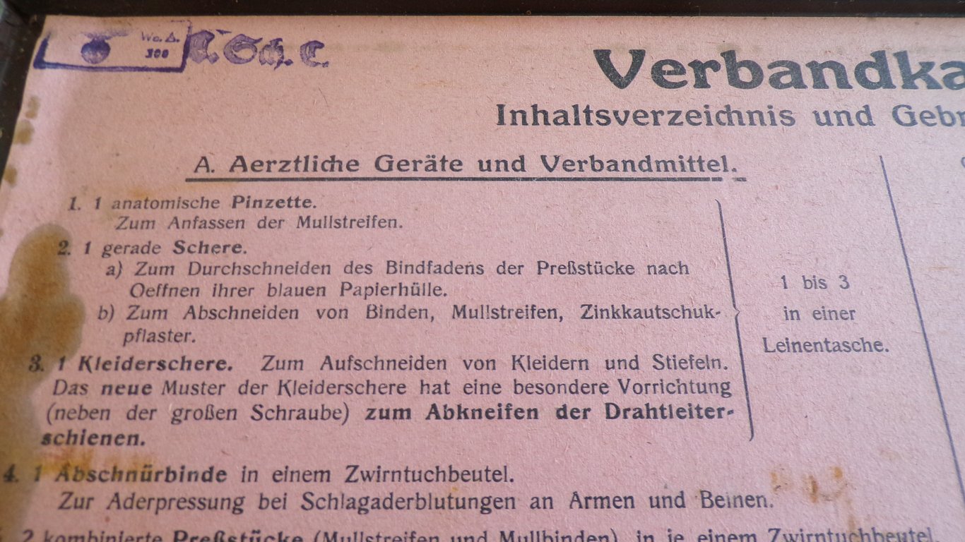 Luftwaffe-Blue 'Verbandkasten' First Aid Kit