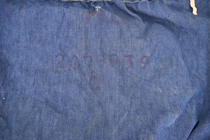 US WW2 Named Denim Kit-Bag