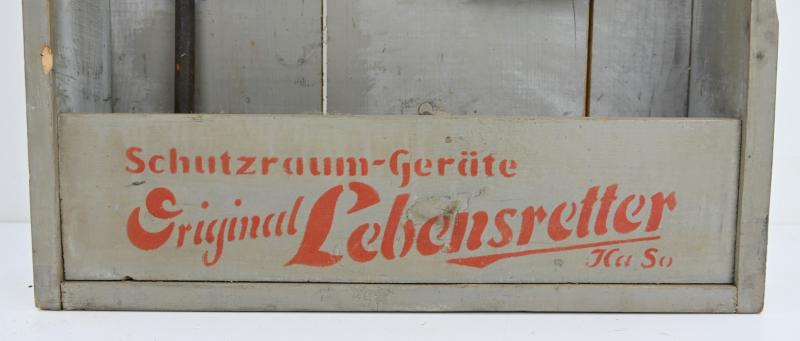 German Luftschutz-Raum Escape Set in Frame