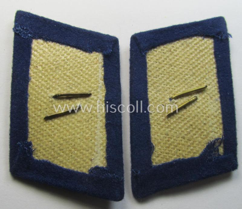 Pair of WH (Luftwaffe) EM- (ie. NCO-) type collar-patches (ie. 'Kragenspiegel'): 'LW-Sanitäts-Trpn.'