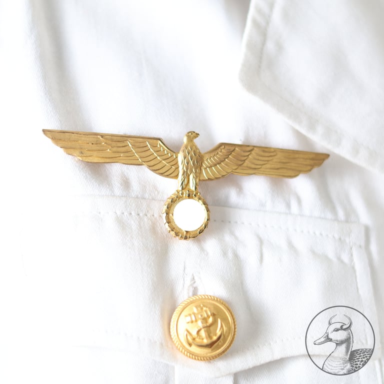 Weißes Jackett Kriegsmarine Leutnant der Küstenartillerie