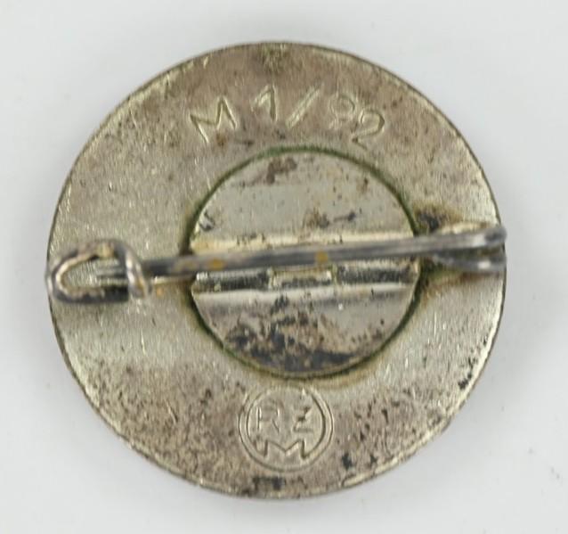 German NSDAP Party Badge RZM M1/92
