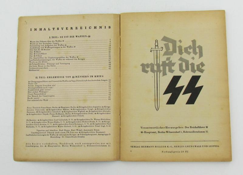 'Dich ruft die SS' Recruitment Booklet