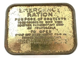 British WW2 Emergency Ration Tin Can