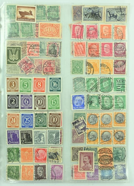 German Third Reich Stamp Grouping