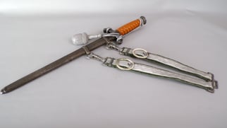 Army Officer dagger with hanger and portepee by...