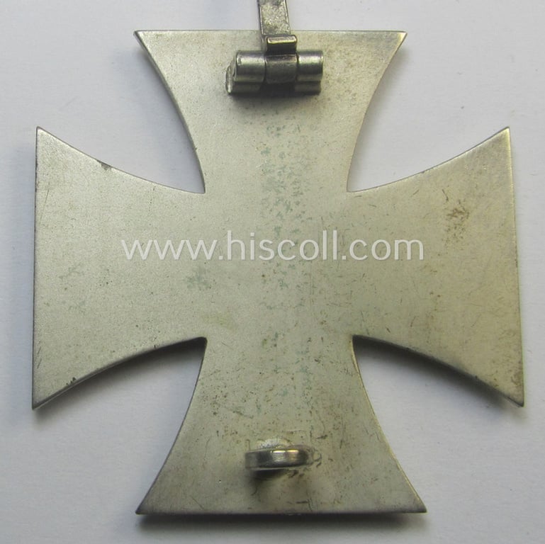 'Eisernes Kreuz 1. Klasse' (ie. Iron Cross 1st class) being an early-pattern (and non-maker-marked) example by the maker: 'Wilh. Deumer' and that comes as issued and/or recently found