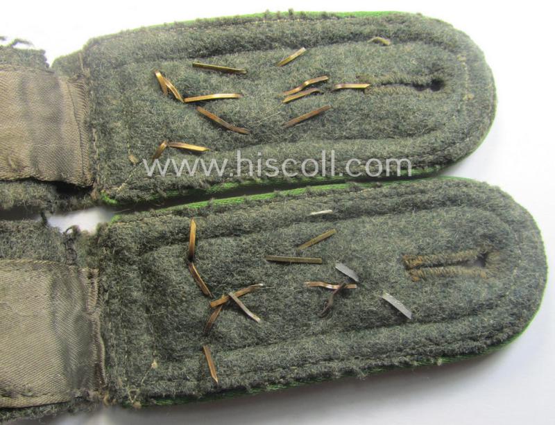 Pair of mid-war-period- (ie. 'M43'-pattern), WH (Heeres) NCO-type shoulderstraps: 'Stabsfeldwebel des Grenadier-Rgts. 104' (part of the 47. Infanterie-Div.')