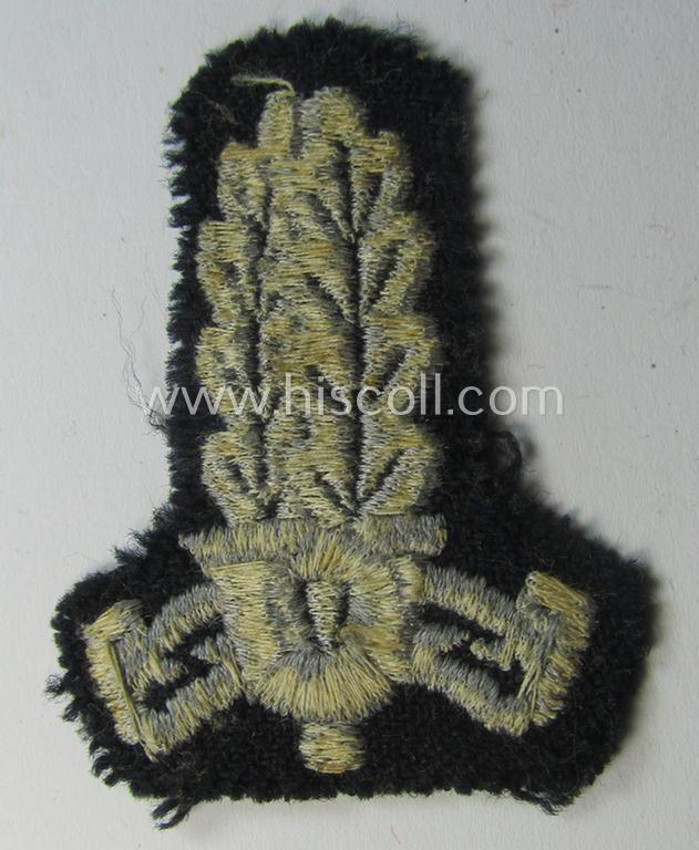 Unusual - and actually scarcely seen! - example of a TR-period side-cap-insignia-piece as was specifically intended for usage by the various officials serving within: 'Deutsche Post Osten'-organisation