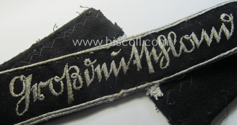 WH (Heeres) 'Ärmelstreifen für Offiziere' entitled: 'Grossdeutschland'