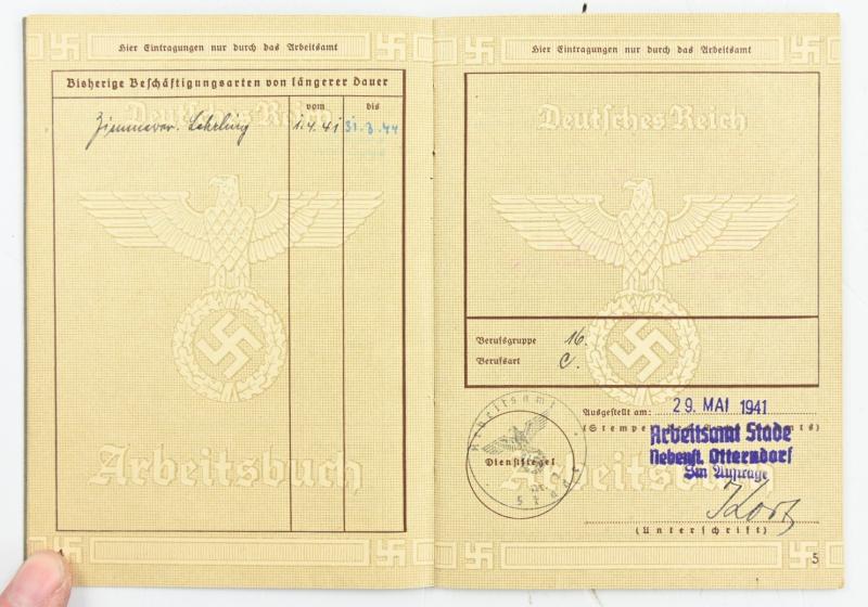 German Third Reich Workerspass