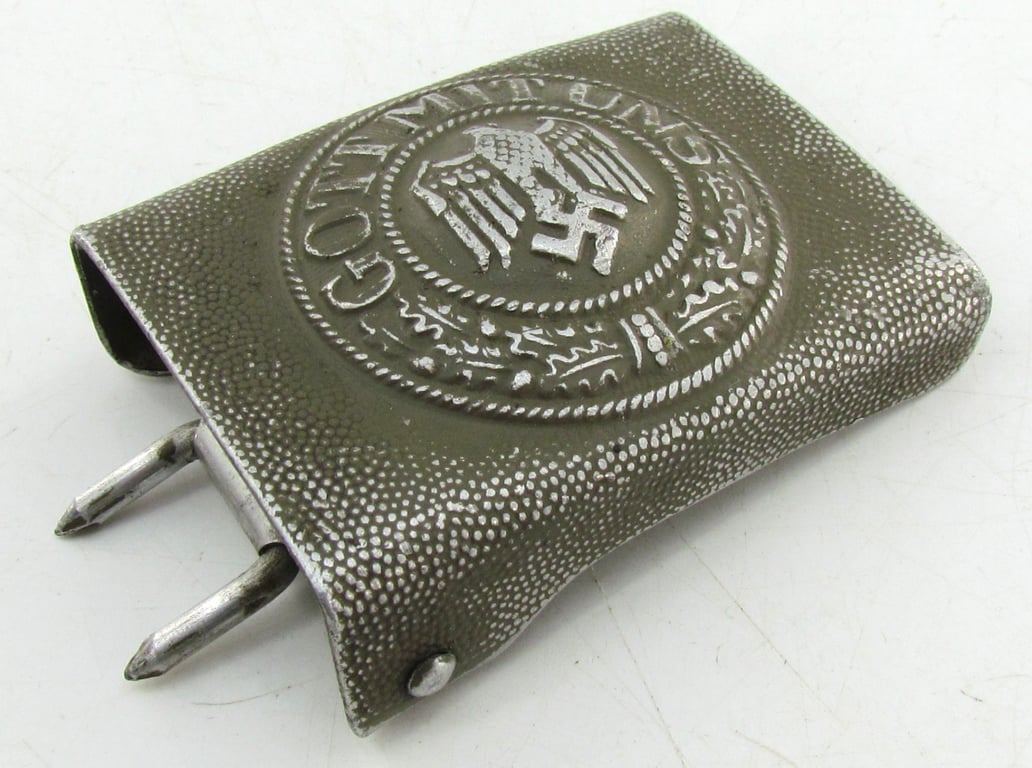Wehrmacht (Heer) Aluminum Belt Buckle (Green)