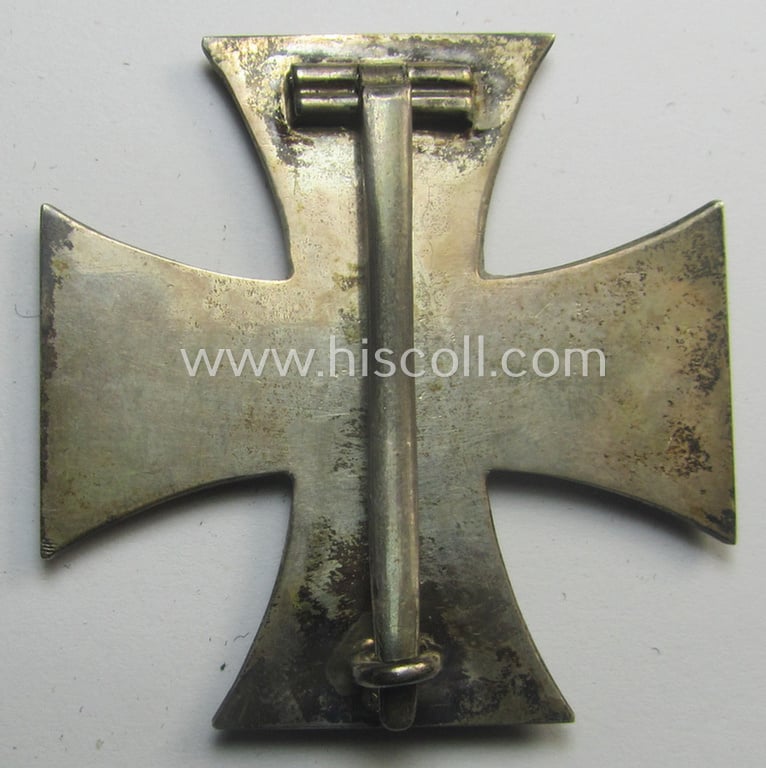 WWI-period, Iron Cross 1st class (or: 'Eisernes Kreuz 1. Klasse') being a nicely preserved- (and neatly maker- ie. 'KO'-marked!) example that came stored in its period-etui as found