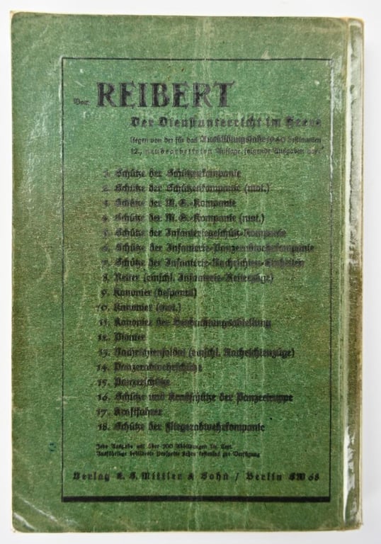 German WH Handbook "Reibert"