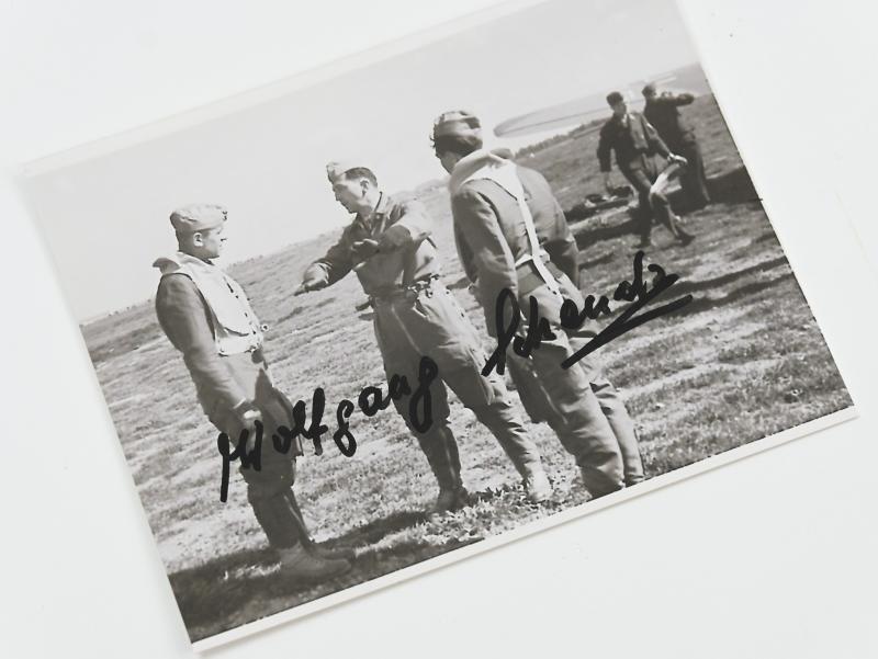 Signature of Luftwaffe KC Recipient 'Wolfgang Schenk'