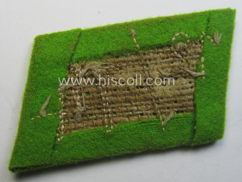 Single, SA (ie. 'Sturmabteilungen') collar-patch (ie. 'Kragenspiegel'): 'SA-Mitglied' serving within the: 'SA-Standarte 12/74' ('SA-Gruppe Nordmark o. Sachsen')