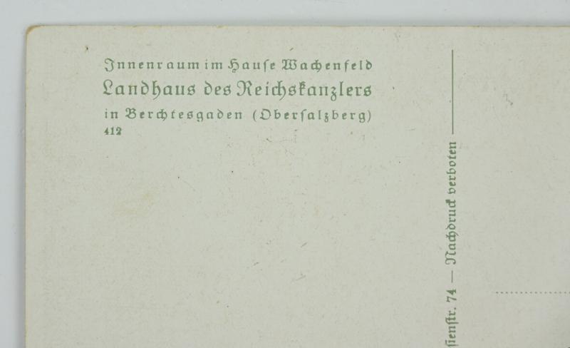 German Third Reich Era Postcard 'Der Berghof'