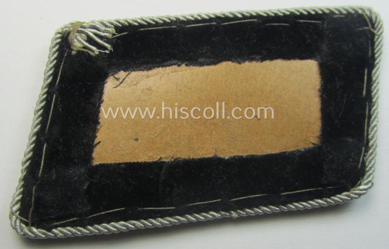 Single, TR-period hand-embroidered, officers'-type collar-tab as was intended for a high-ranked officer serving within the: 'Reichsministerium für die besetzten Ostgebiete (o. RMfdO)'