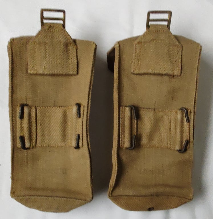 A pair of WW2 British Army Ammo pouches