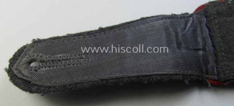 Neat - albeit regrettably single! - WH (Luftwaffe), NCO-type shoulderstrap as was intended for - and clearly used by! - an: 'Unterwachtmeister eines Flakartillerie-Regiments o. Abteilungs'