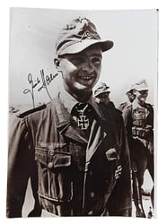 Signature of Wehrmacht Heer KC Recipient 'Günter Halm'