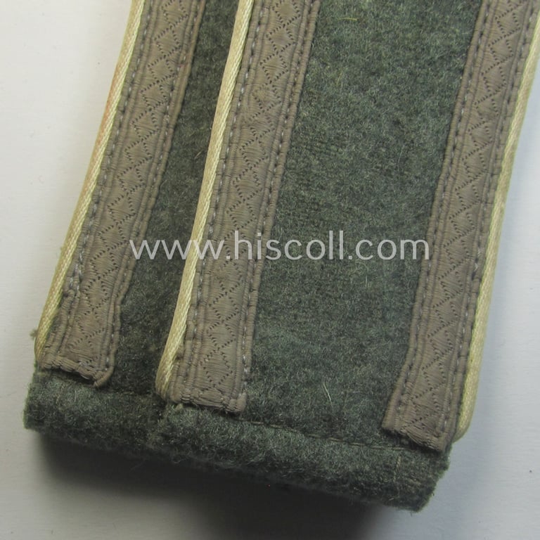 Pair of WH (Heeres) NCO-type (ie. 'M41- o. M43'-pattern) shoulderstraps: 'Uffz. eines Infanterie-Rgts.'