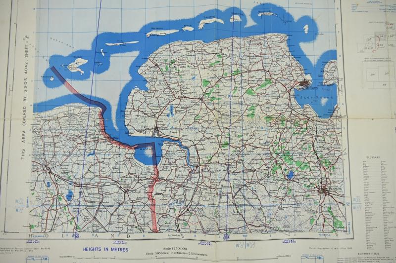 British WW2 Mapcard of Oldenburg Germany