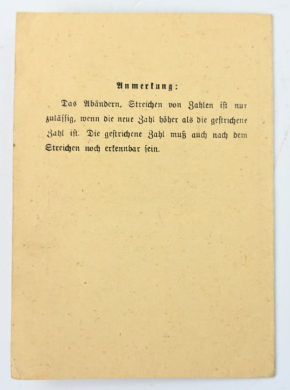 German DRK Kleiderkarte