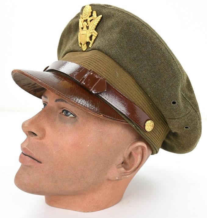 US WW2 Officer's Semi-Crusher Visor Cap
