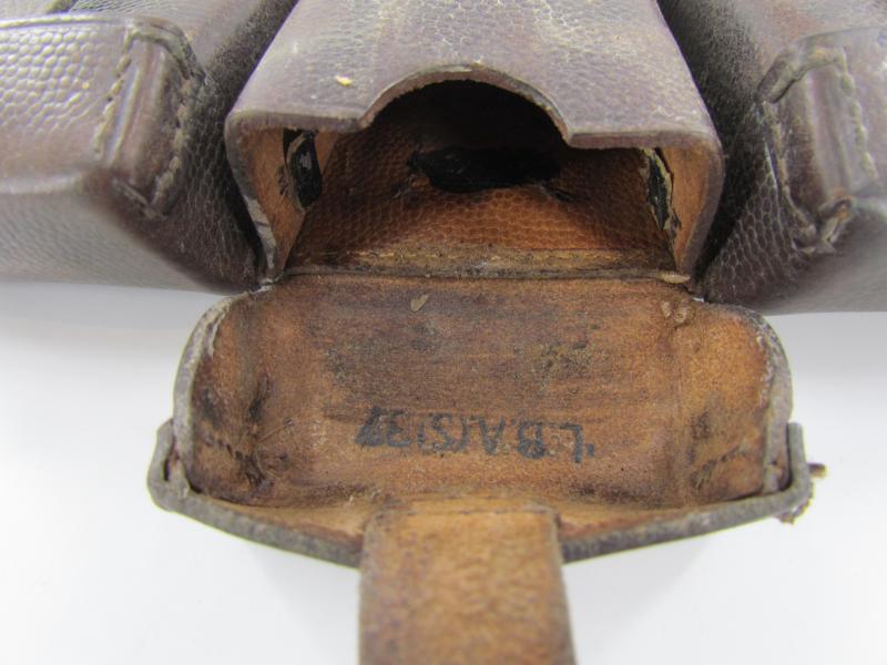 Chocalate Brown Luftwaffe K98 Ammunition Pouch...LBA Marked