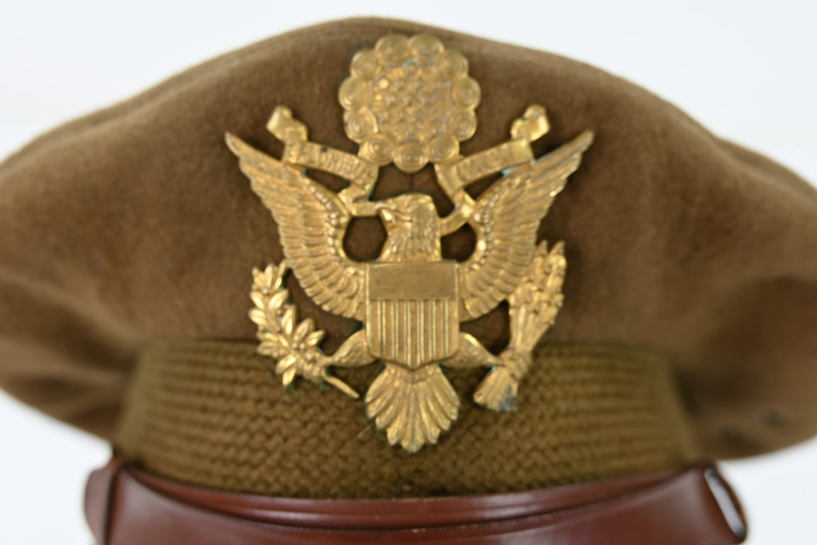 US WW2 Officers Cap R.J. Resetaritz