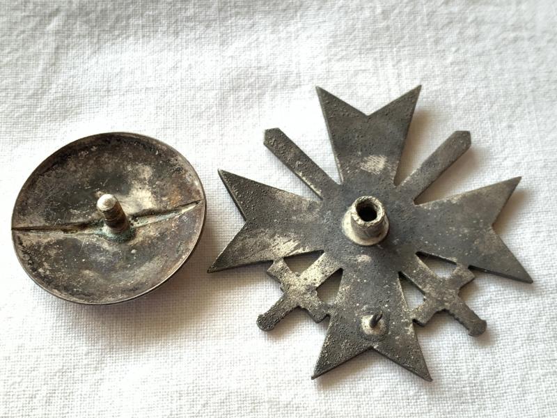 Kriegsverdienstkreuz 1. klasse mit Schwerten Screw-back