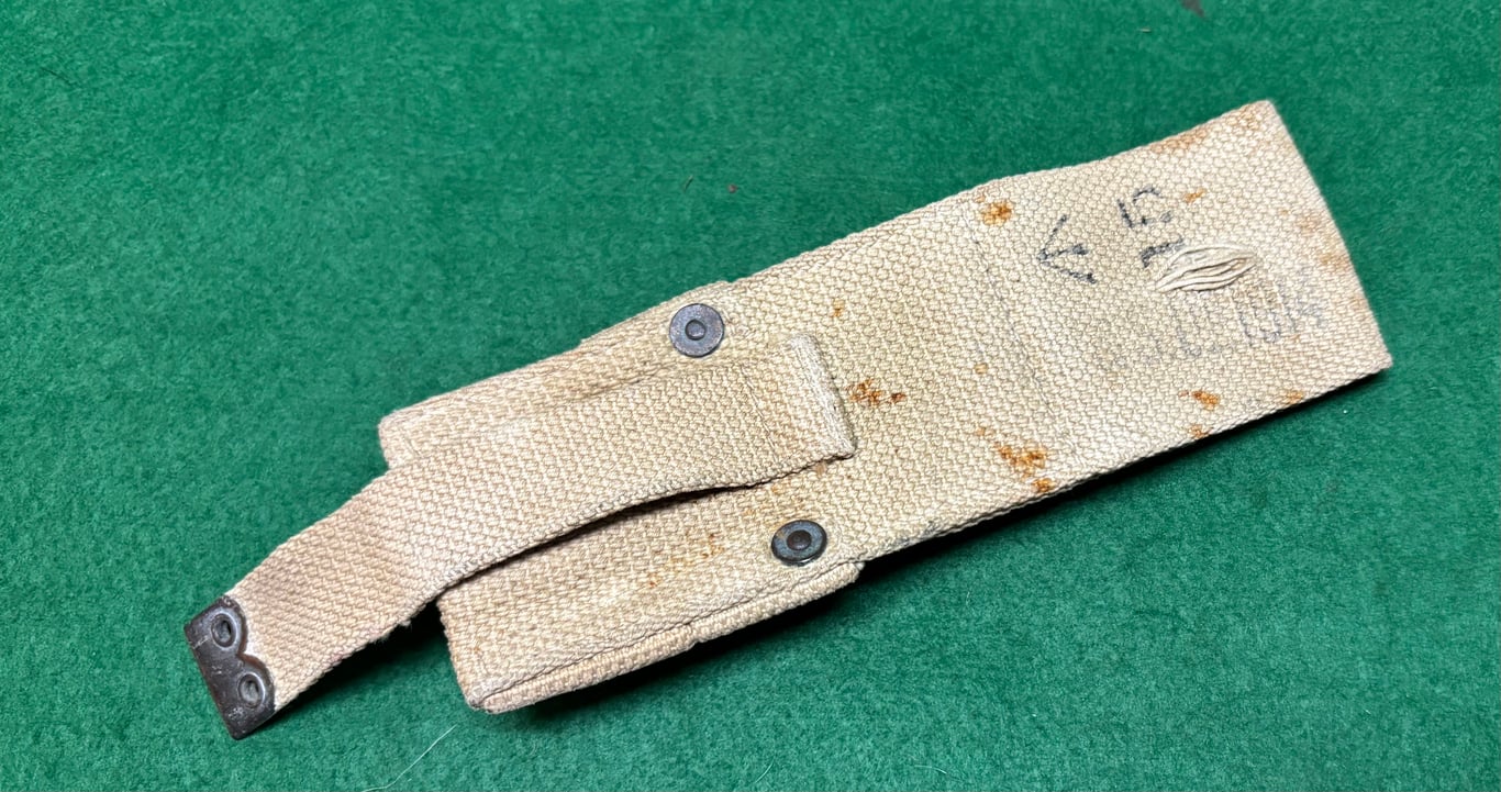 1908 Pattern Web Equipment Second Issue bayonet Frog Dated 1914