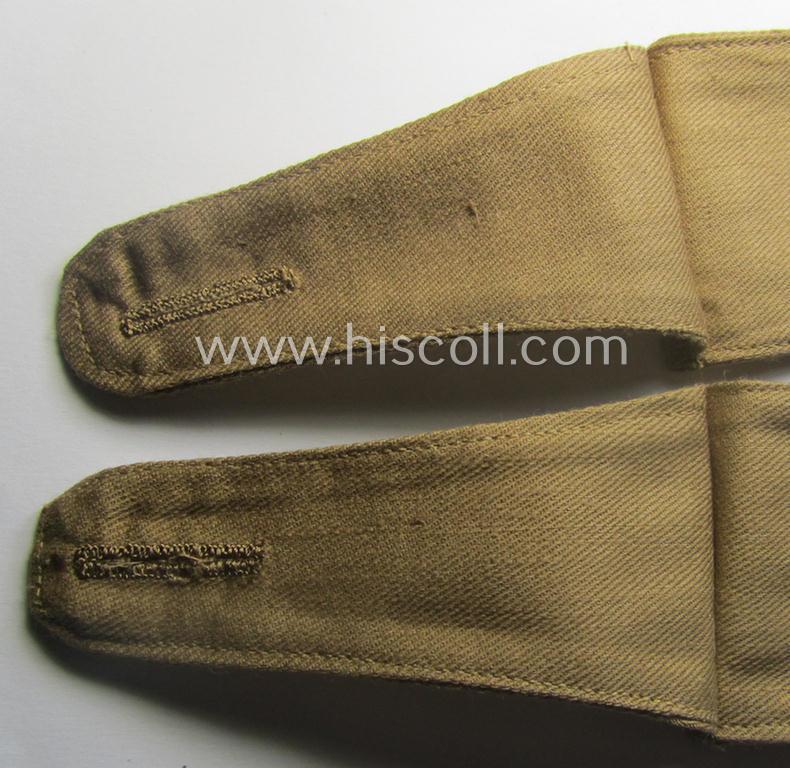 Pair of WH (Kriegsmarine) 'tropical-styled', EM-type shoulderstraps (as intended for usage on the tropical-shirts ie. tunics): 'Matrose'