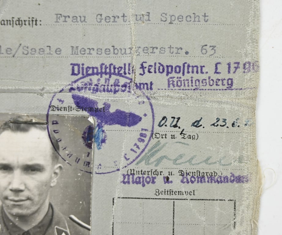 German LW Member Pass Gun-Inspector