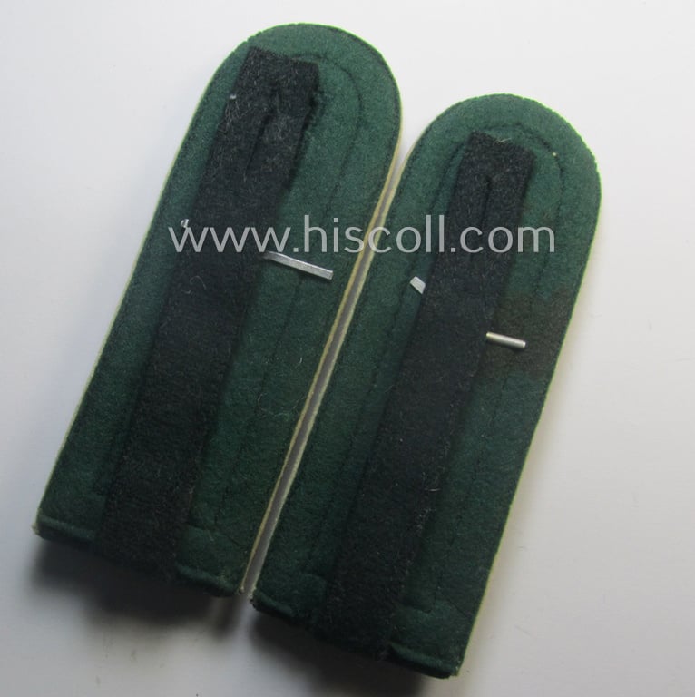 Pair of WH (Heeres) NCO-type (ie. early-war-period ie. 'M40'-pattern) neatly 'cyphered' shoulderstraps (being a so-called: 'privately-purchased'-pair): 'Oberfeldwebel des Infanterie-Rgts. 2'