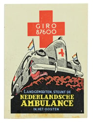 Dutch Support Stamp for the Dutch Ambulance Red...