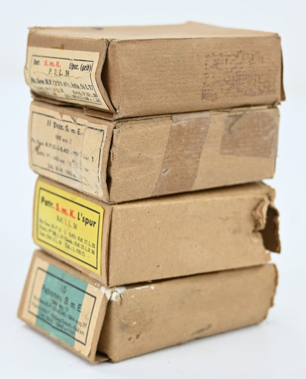 German WH Carton Ammo Boxes Set