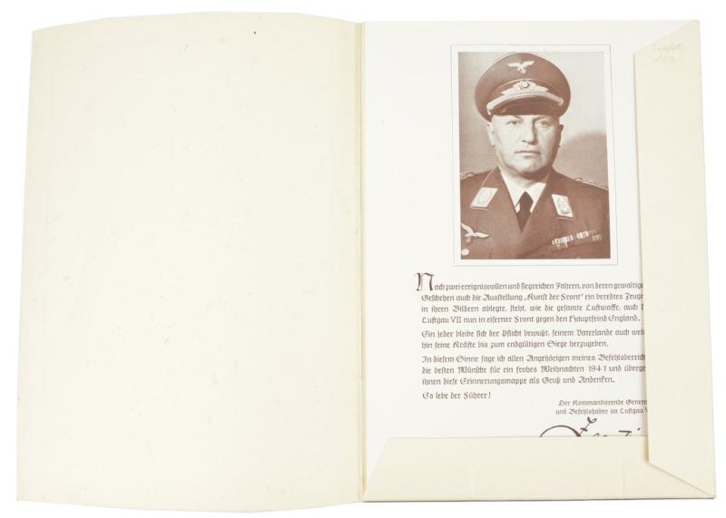 German LW Luftgau VII Christmas 1941 Gift
