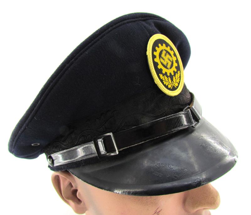 German DAF ‘Deutsche Arbeitsfront’ visor cap with RZM Label