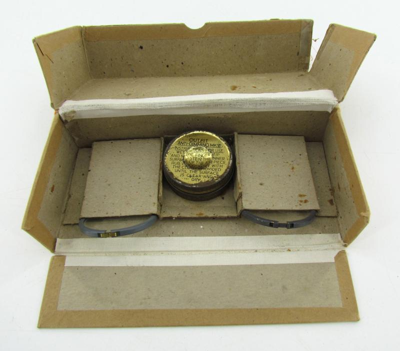 British WWII RAF MKVIII Flying Goggles Box