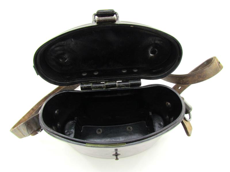 German Black Bakelite Binocular Case with Original Strap