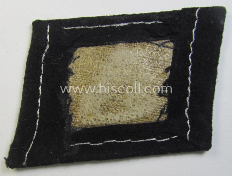 Waffen-SS, so-called: 'RzM-styled', enlisted-mens'- ie. NCO-type collar-tab as was specifically intended for usage by soldiers (ie. NCOs) of the: '18. SS Freiwilligen Panzer Grenadier Division “Horst Wessel”