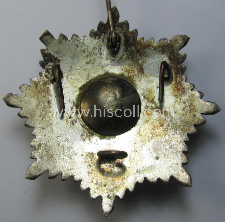 Superb - high-quality and Spanish-issued- ie. Spanish Civil-War-related - commemorative breast-star (ie. 'Bruststern') called: 'Al Merito en Campaña' that comes in a wonderful and hardly used ie. worn, condition